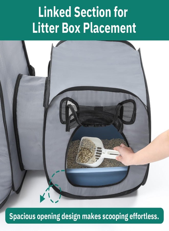 SNUVID Portable Cat Playpen- Large Foldable Cat Tent for Indoor and Outdoor, Play Enclosure for Kittens and Small Dogs, Pet Houses & Condos & Cage - Image 2